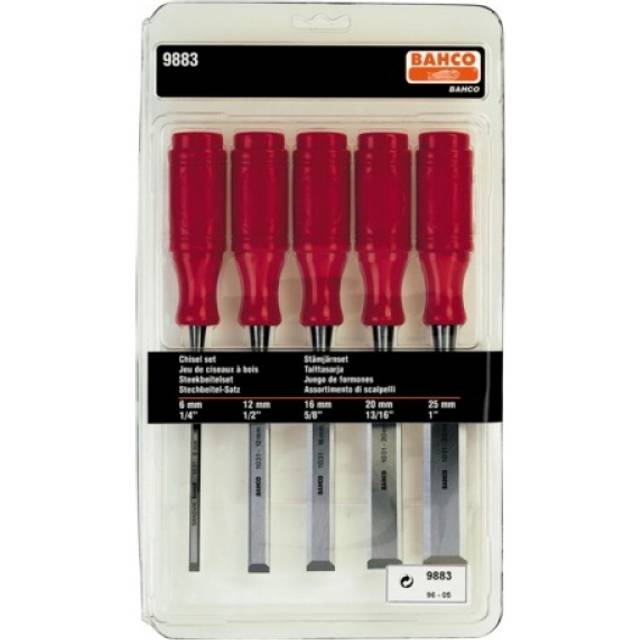 Billede af Bahco 9883 Set 5 Piece Snedkerjern